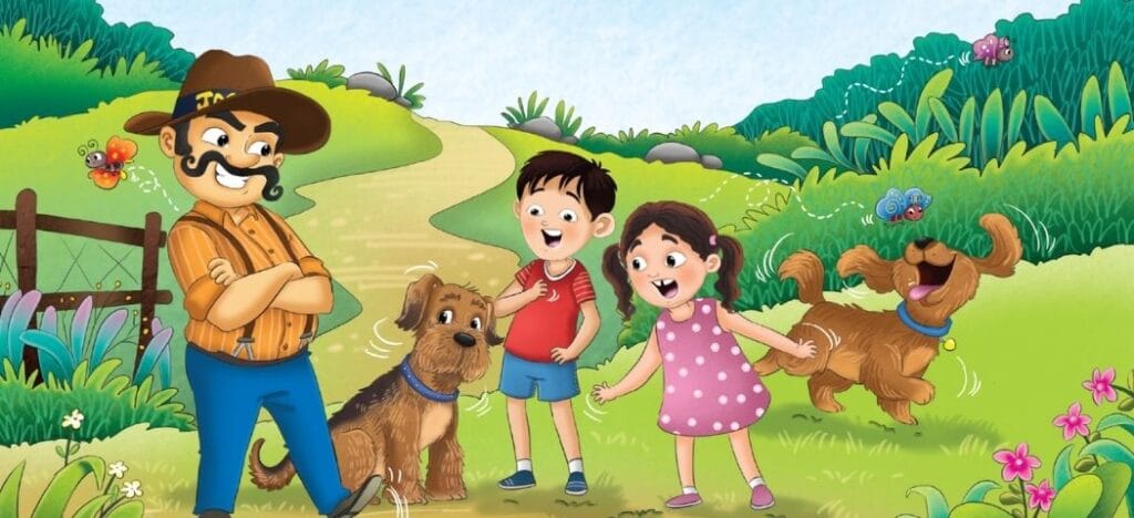 Best dog breeds for kids and families playing together in a happy home environment