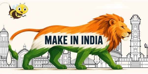 Children learning Make in India sustainability and local choices through Biplob books Net Zero Xpedition and DIY kits