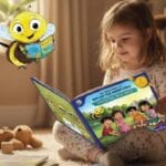 Children learning sustainability at home through Biplob books Net Zero Xpedition puzzles colouring and DIY kits