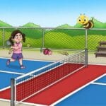 Boys and girls playing pickleball together as a team, representing gender equality for kids, equal opportunities and individual strengths