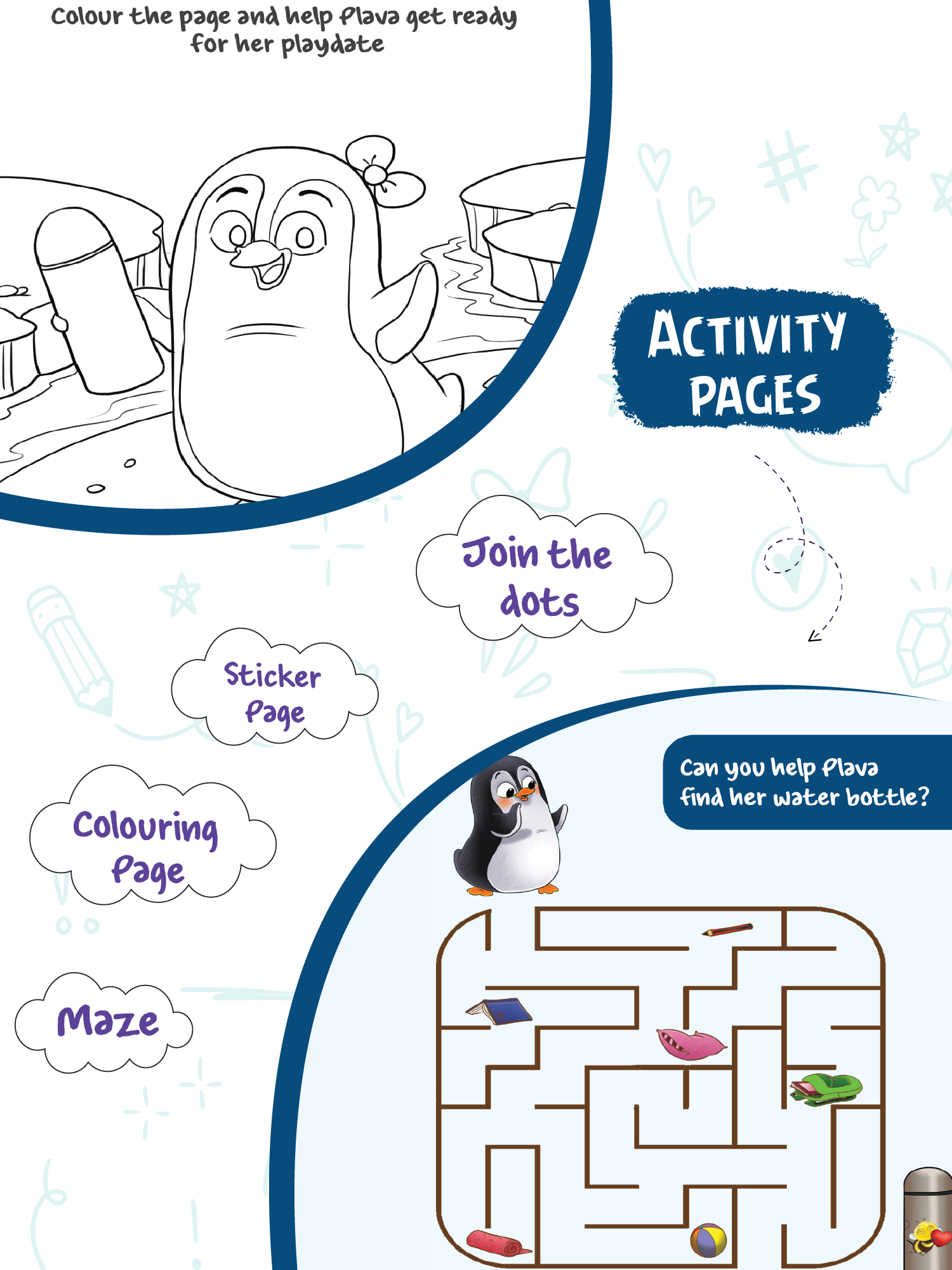 Biplob's Early Learner Series on Good Habits (Book 4) - Plava the Penguin always cleans up