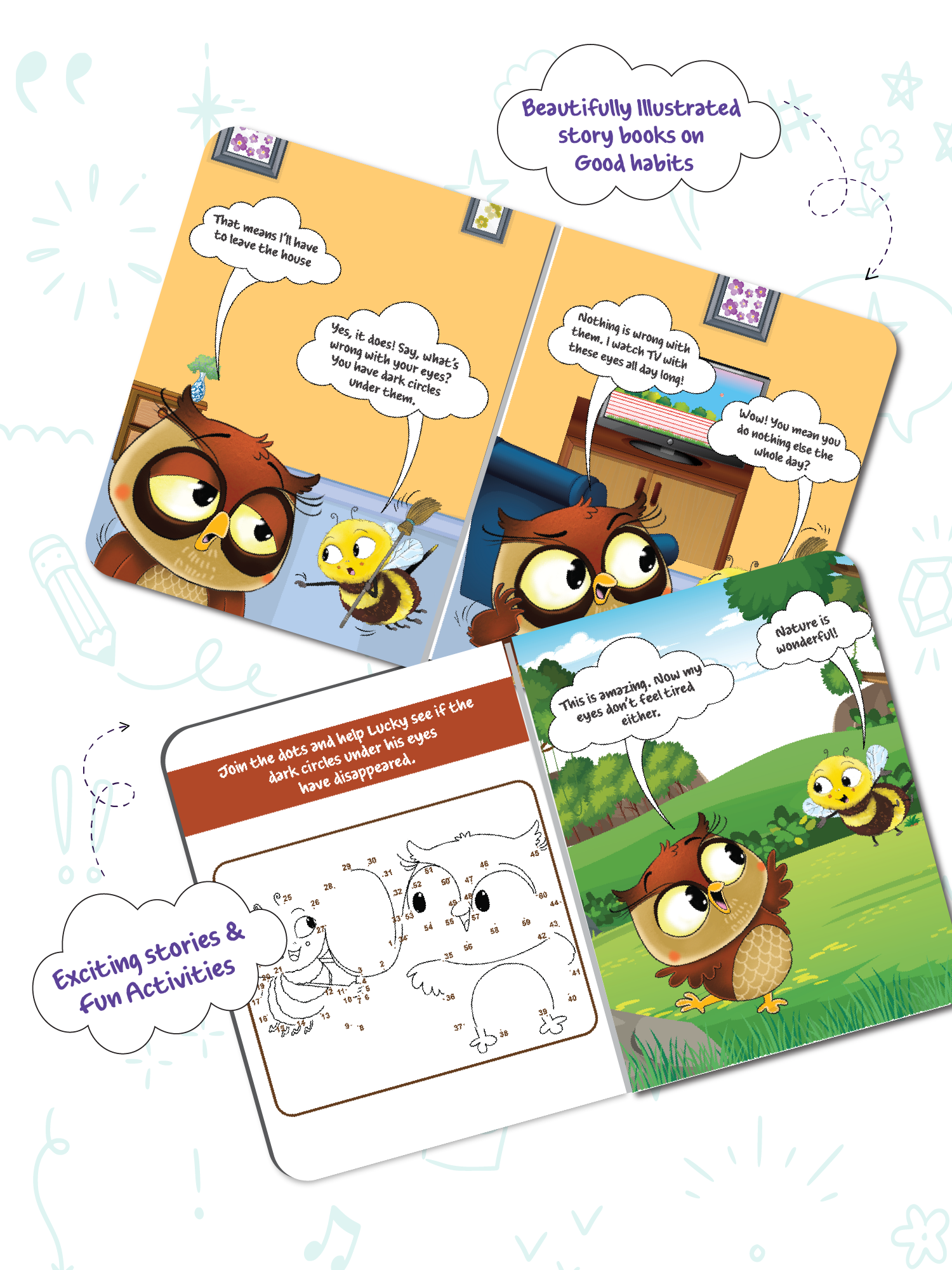 Biplob's Early Learner Series on Good Habits (Book 5) - Lucky the Owl Loves Playing Outside