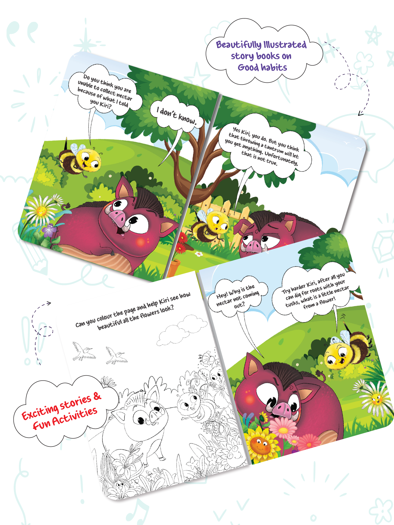 Biplob's Early Learner Series on Good Habits (Book 8) - Kiri the Warthog never throws tantrums