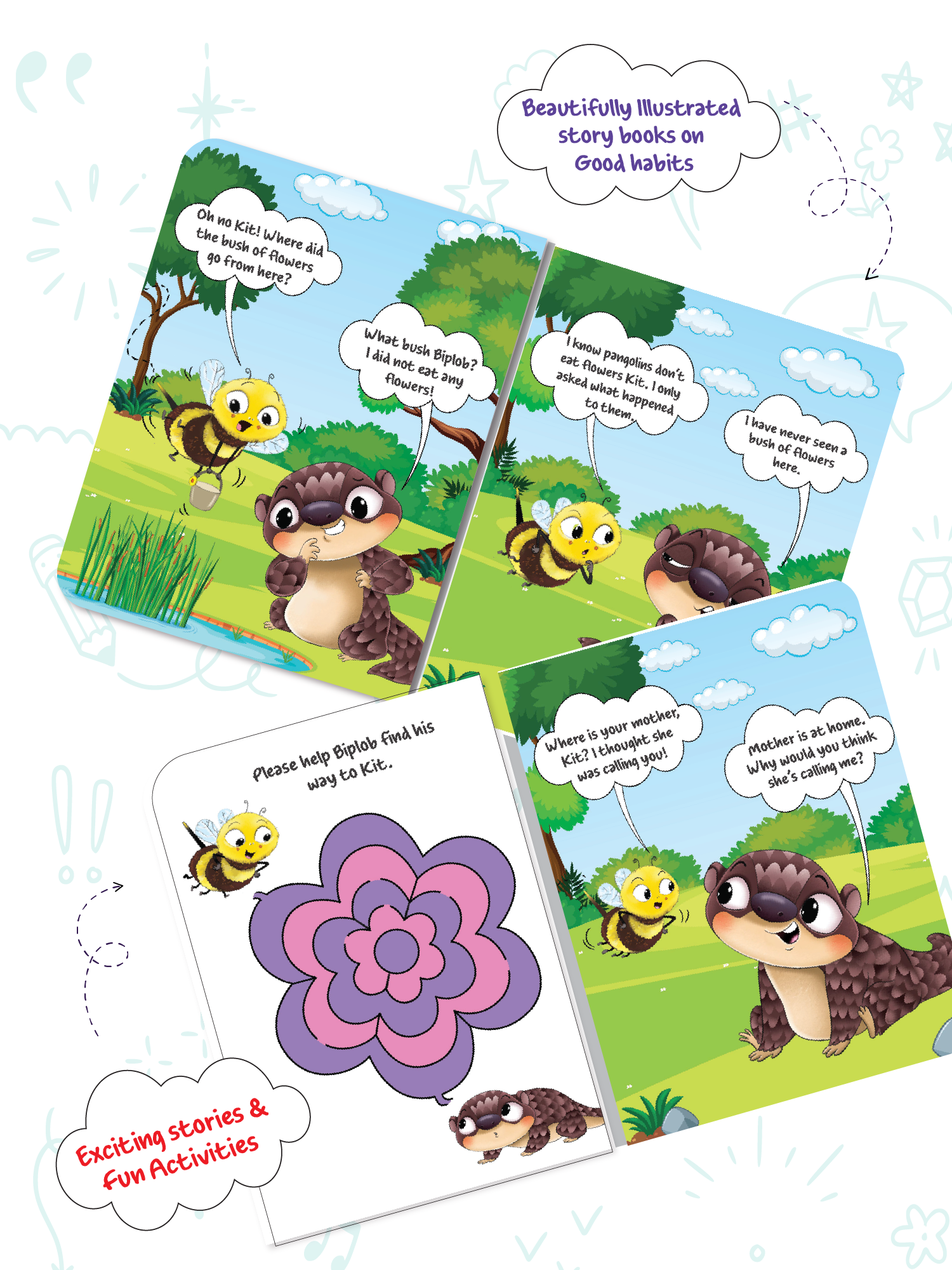 Biplob's Early Learner Series on Good Habits (Book 9) - Kit the Pangolin who never lied