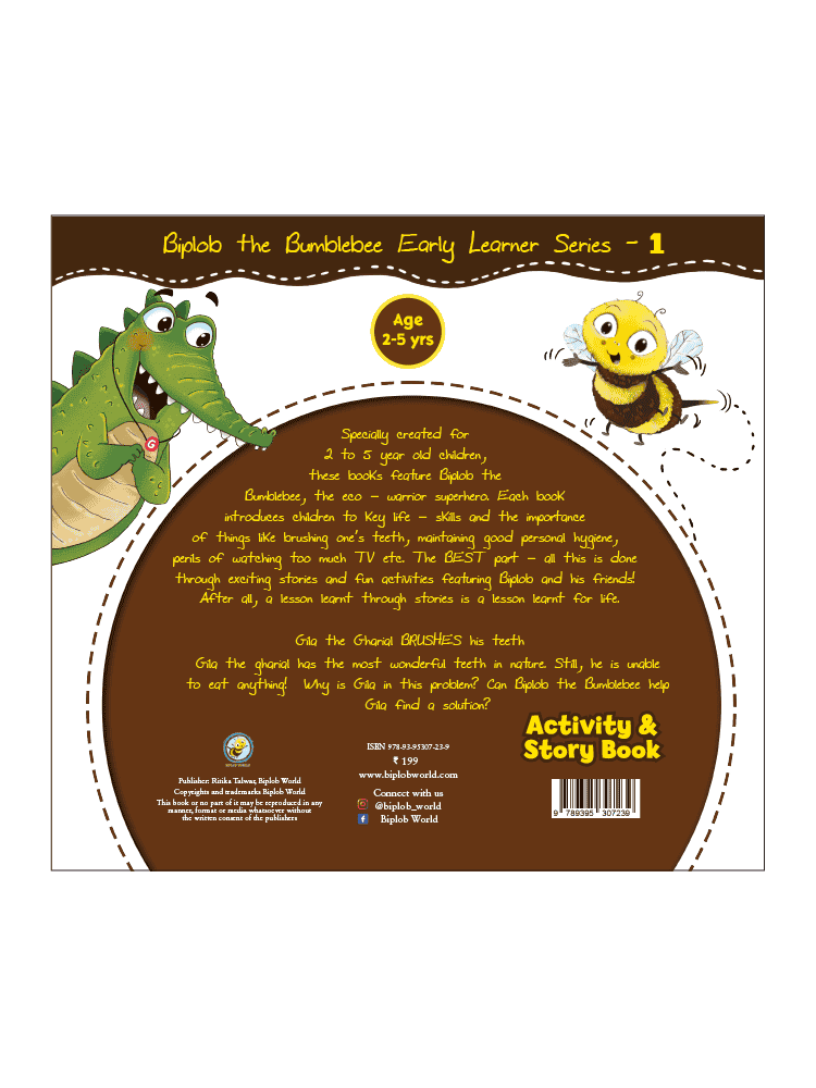 Book 1 - Gila the Gharial BRUSHES his teeth - Biplobworld -  