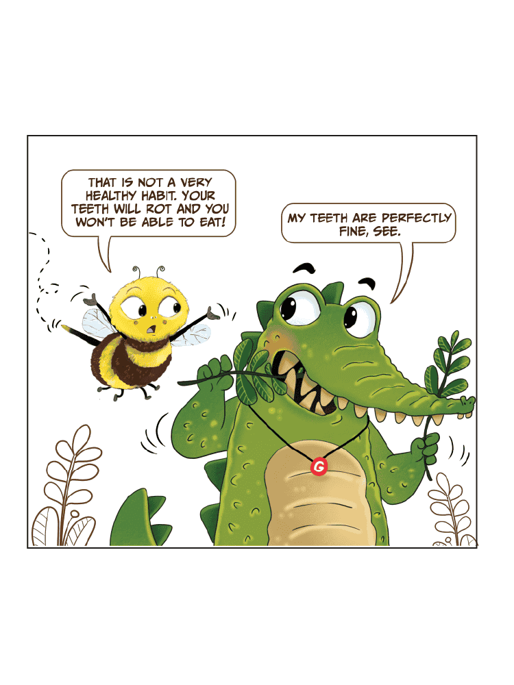 Book 1 - Gila the Gharial BRUSHES his teeth - Biplobworld -  