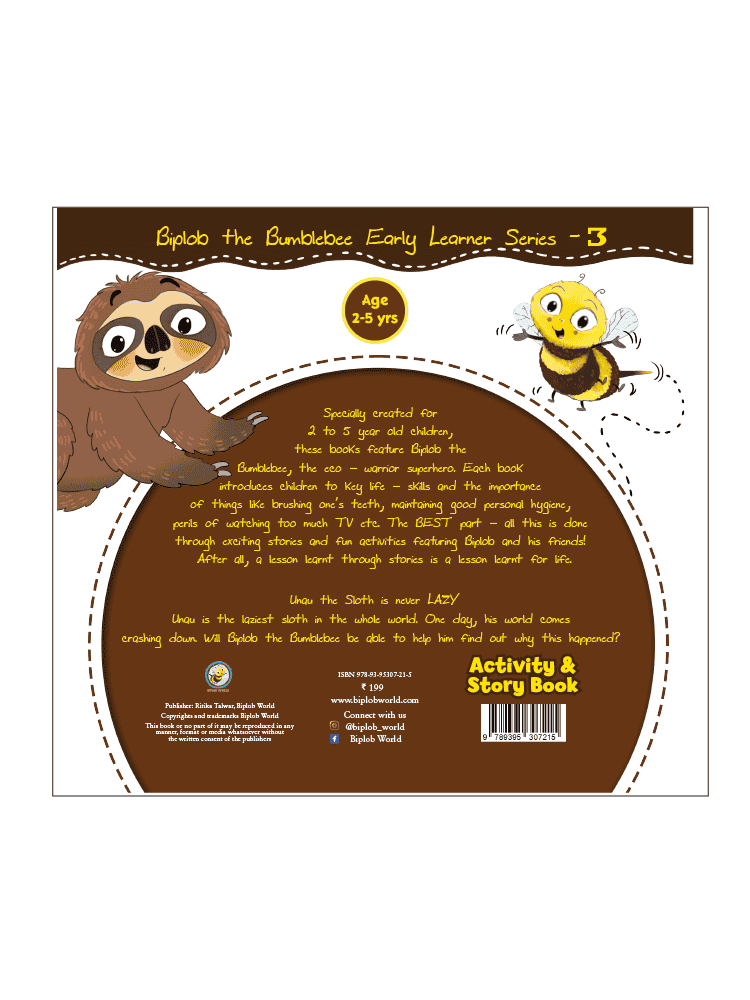 Book 3 - Unau the Sloth is never LAZY - Biplobworld -  