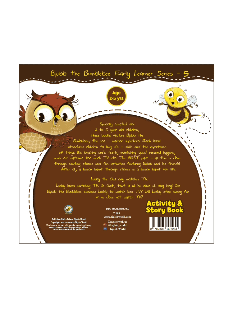 Book 5 - Lucky the Owl only watches TV - Biplobworld -  