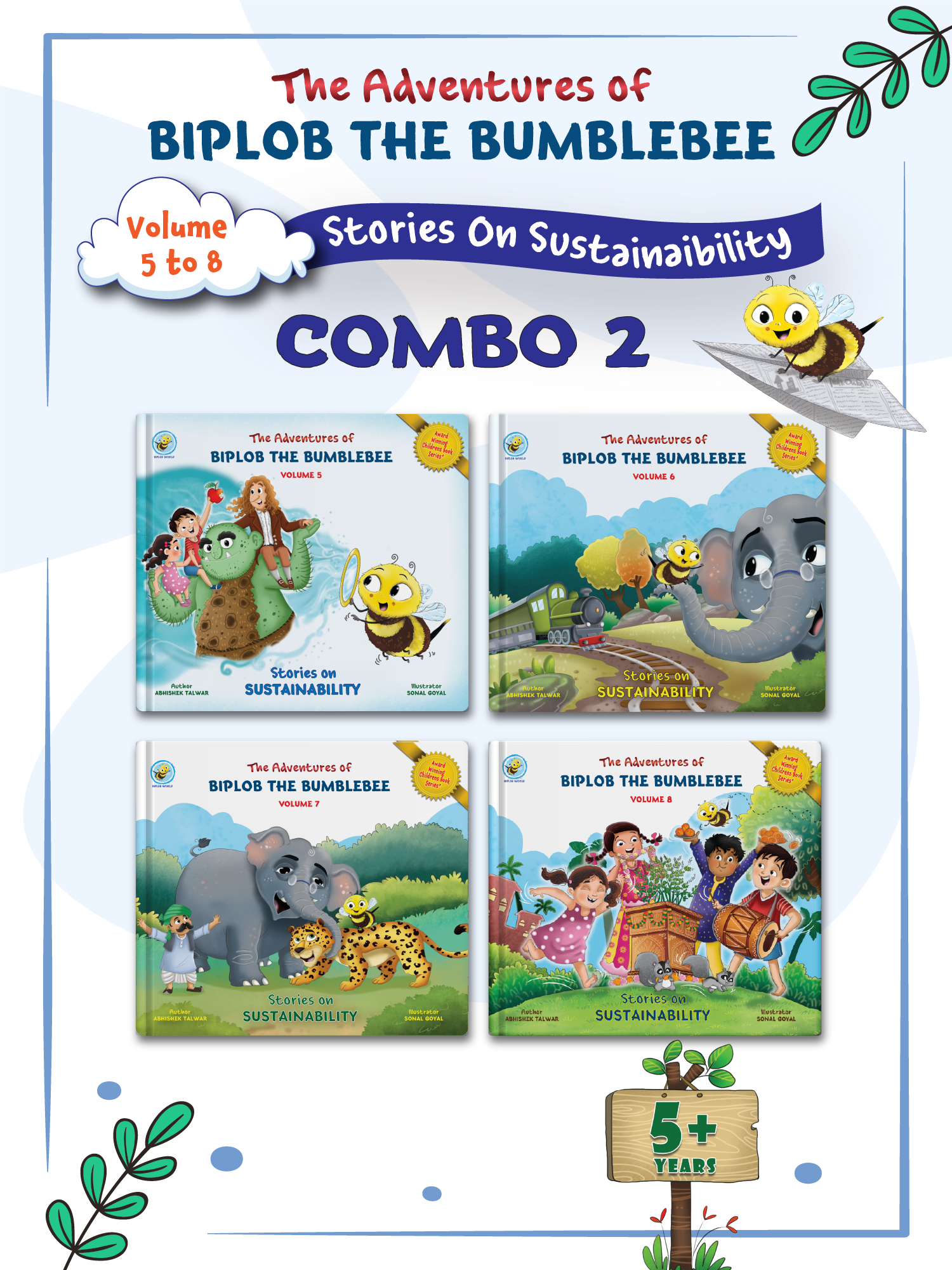 COMBO2: Adventures of Biplob the Bumblebee: Volume 5 to 8