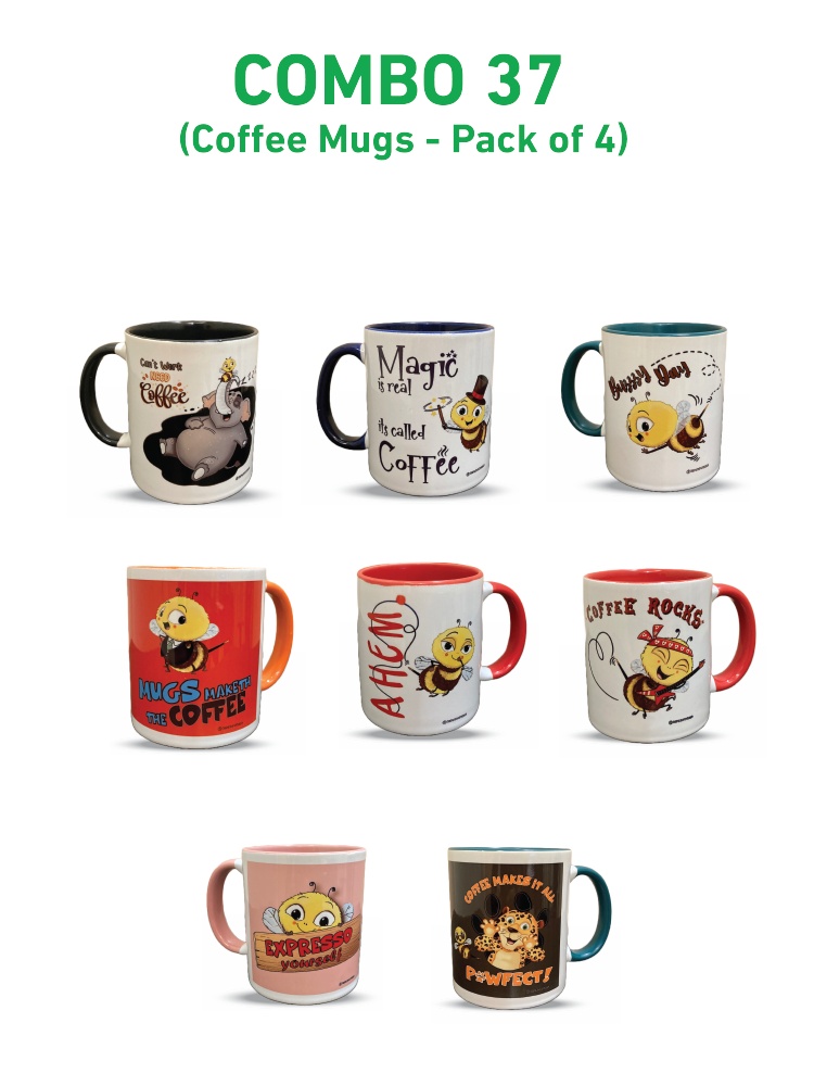 COMBO37: Pack of 8 Mugs - Biplobworld