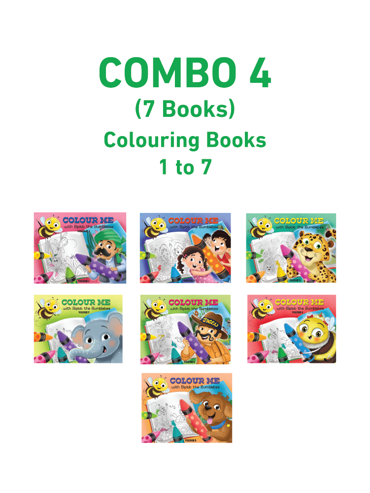 COMBO4: Colour me with Biplob - Volume 1 to 7 - Biplobworld