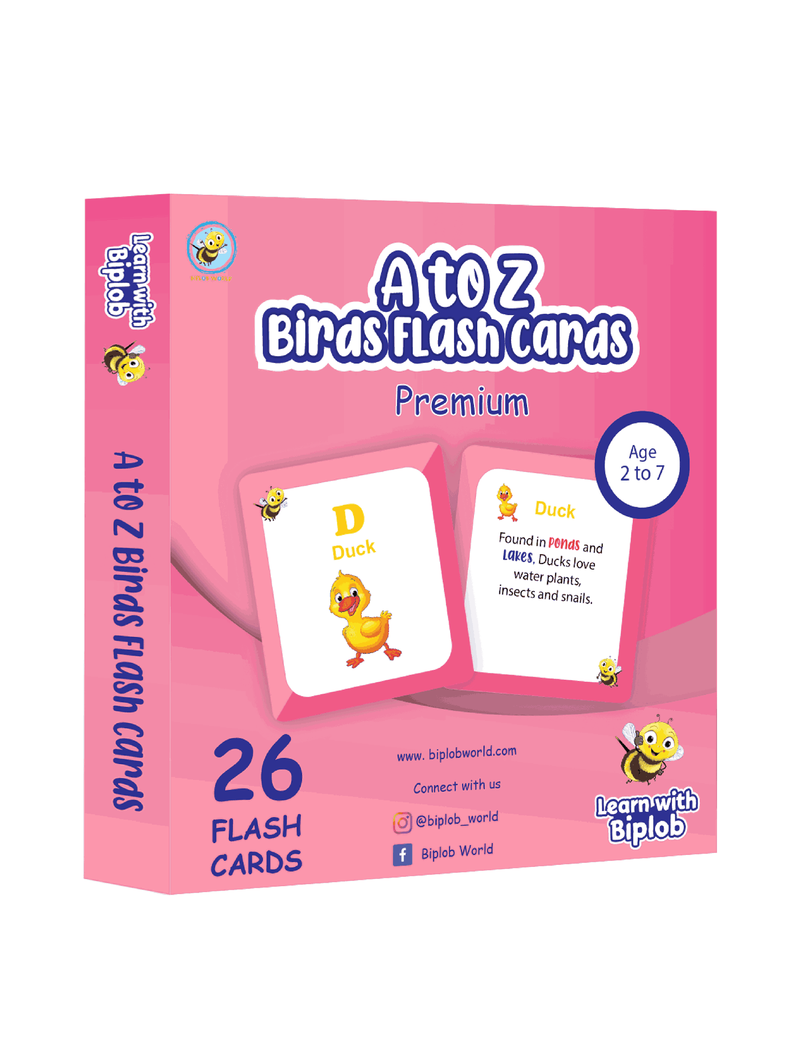COMBO66: Biplob the Bumblebee Early Learner Book 1 to 5 + Biplob Premium Flashcards 1 to 4 - Biplobworld