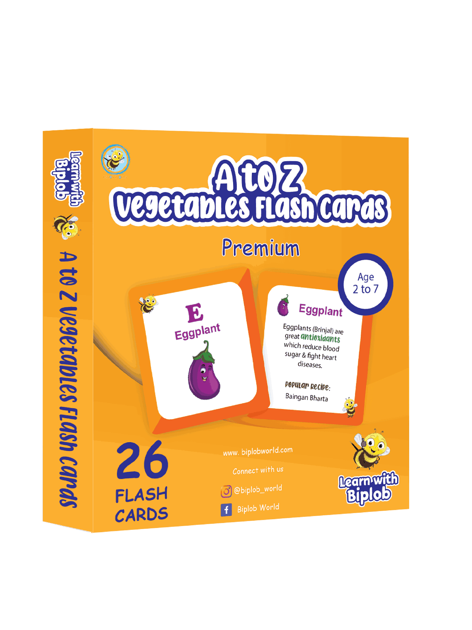 COMBO66: Biplob the Bumblebee Early Learner Book 1 to 5 + Biplob Premium Flashcards 1 to 4 - Biplobworld