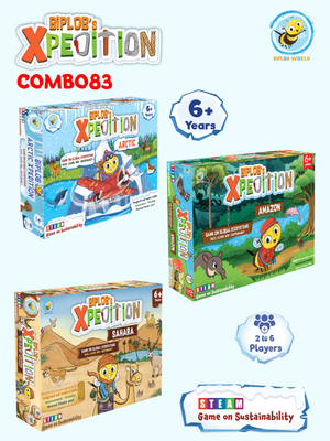 Combo83: Biplob's Xpedition Sahara, Amazon, Arctic board game