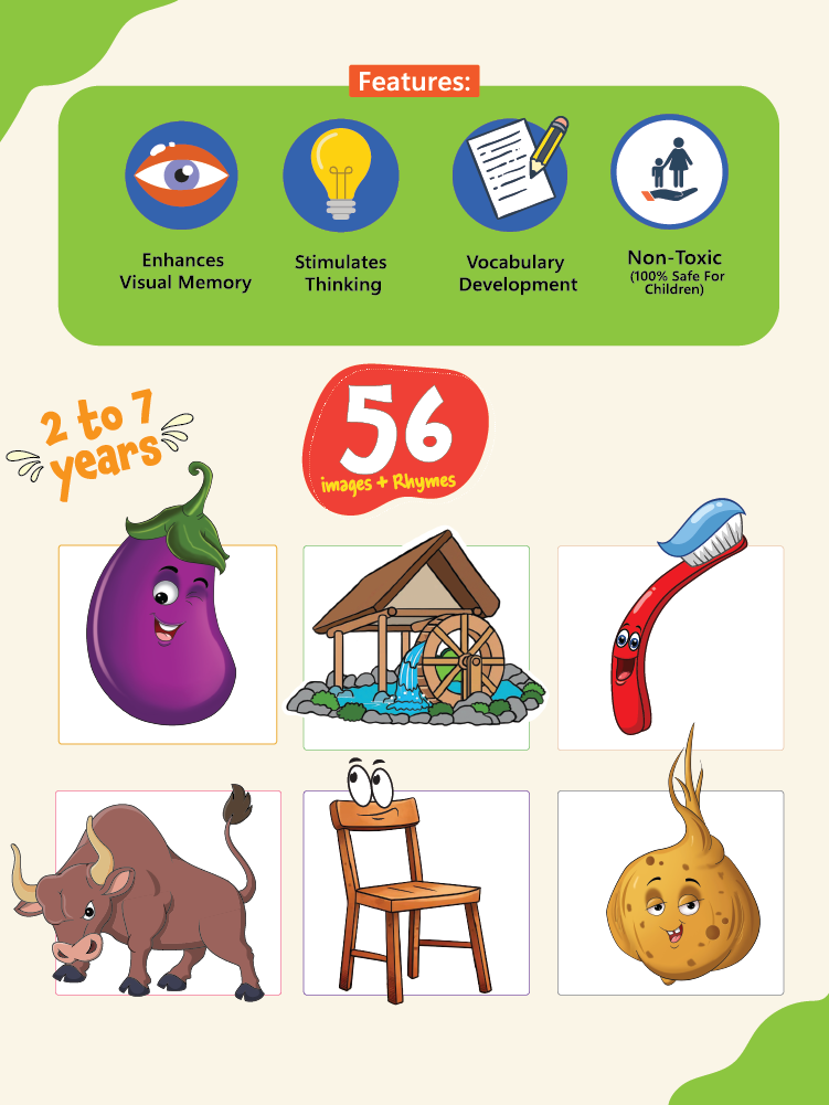 COMBO89: Pack of 12 Rhyming Flash Cards