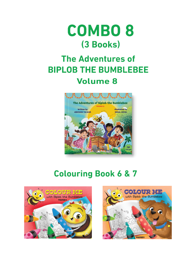 COMBO8: Biplob Storybook 8 + Colouring book 6 & 7 - Biplobworld