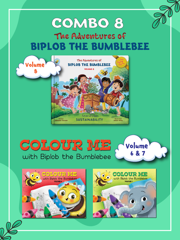 COMBO8: Biplob Storybook 8 + Colouring book 6 & 7