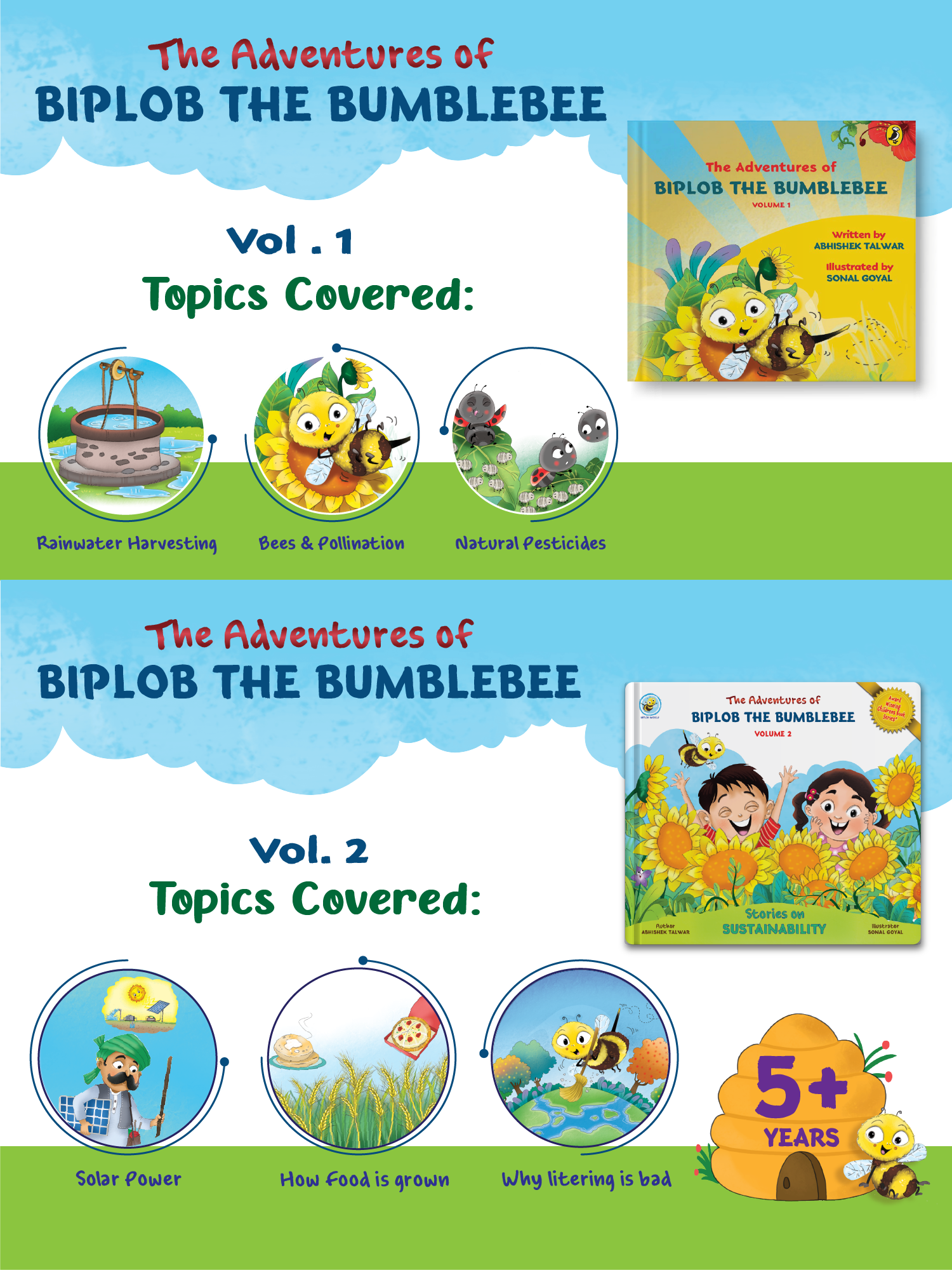 COMBO1: Adventures of Biplob the Bumblebee - Volume 1 to 4
