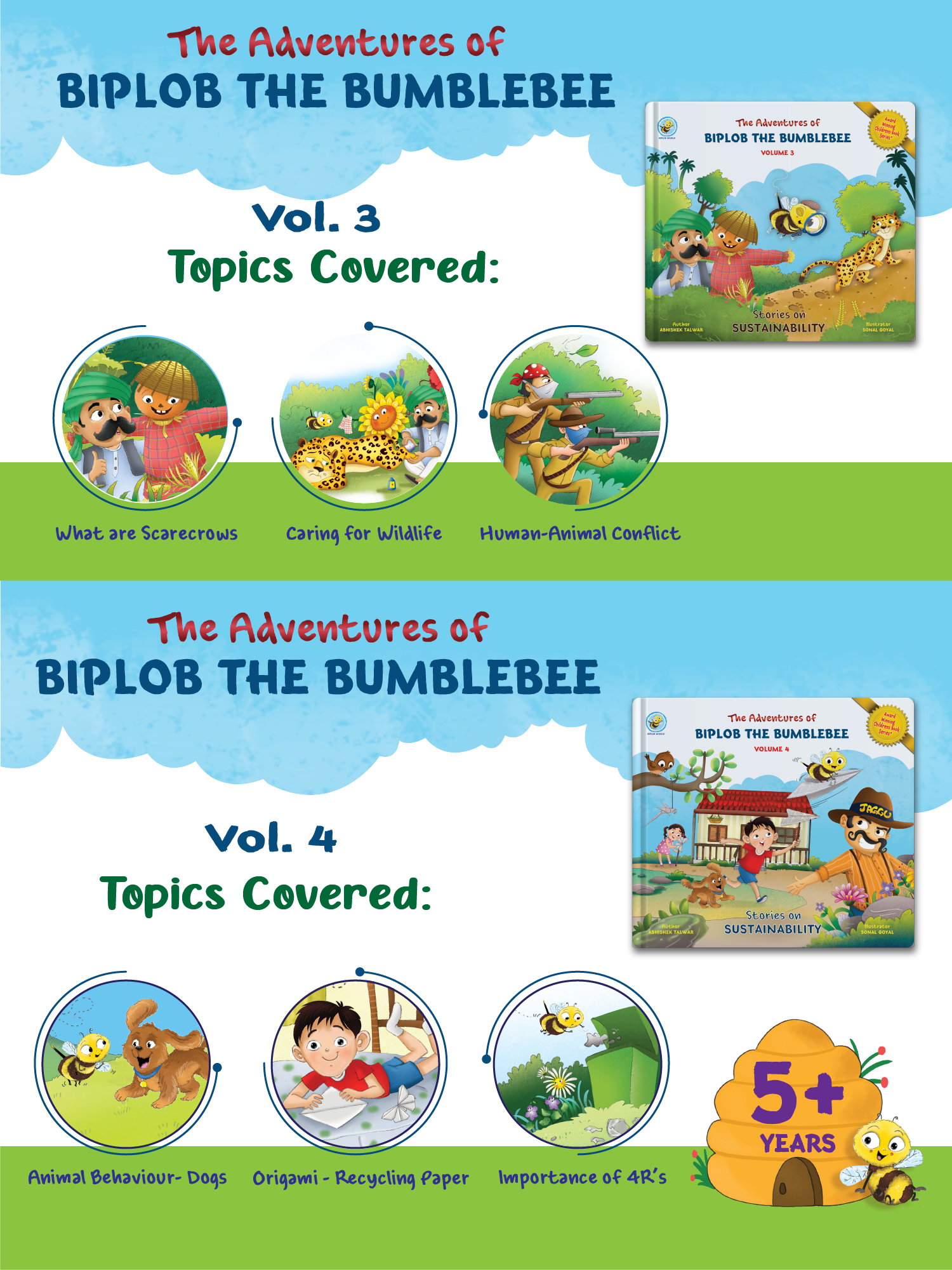 COMBO1: Adventures of Biplob the Bumblebee - Volume 1 to 4