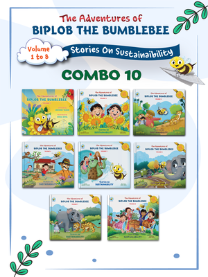 COMBO10: Adventures of Biplob the Bumblebee: Volume 1 to 8