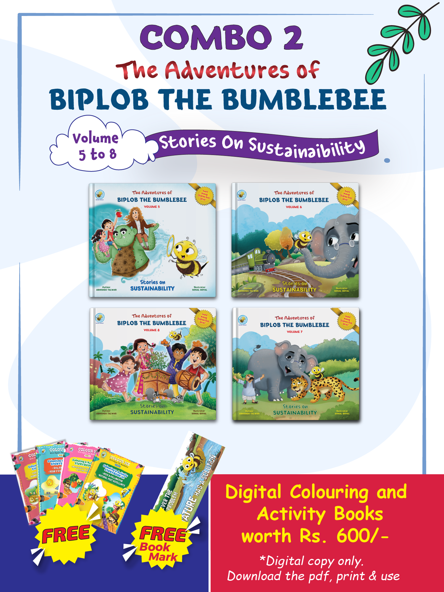 COMBO2: Adventures of Biplob the Bumblebee: Volume 5 to 8