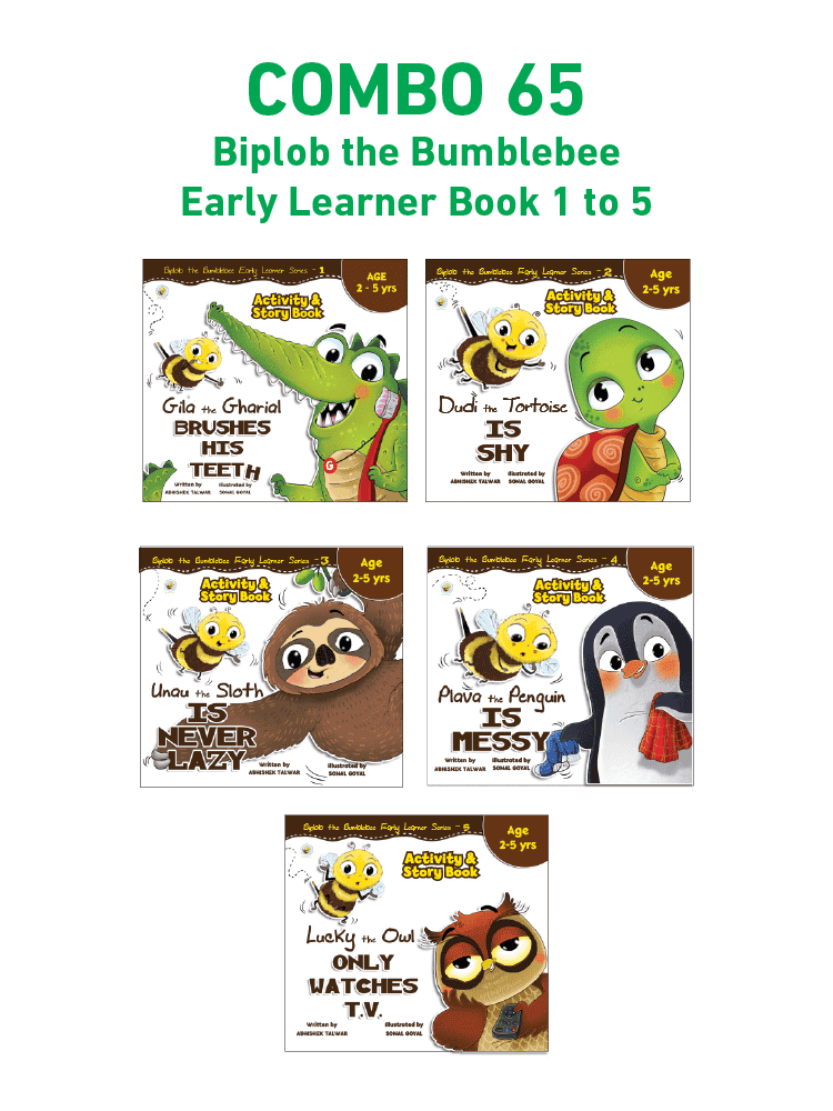 COMBO65: Biplob the Bumblebee Early Learner Book 1 to 5