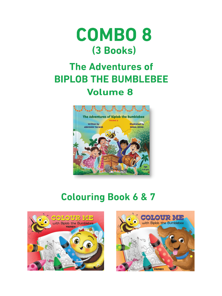 COMBO8: Biplob Storybook 8 + Colouring book 6 & 7