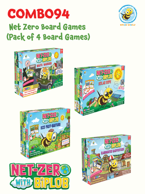 Combo94: Net Zero Board Games (Pack of 4 Board Games)