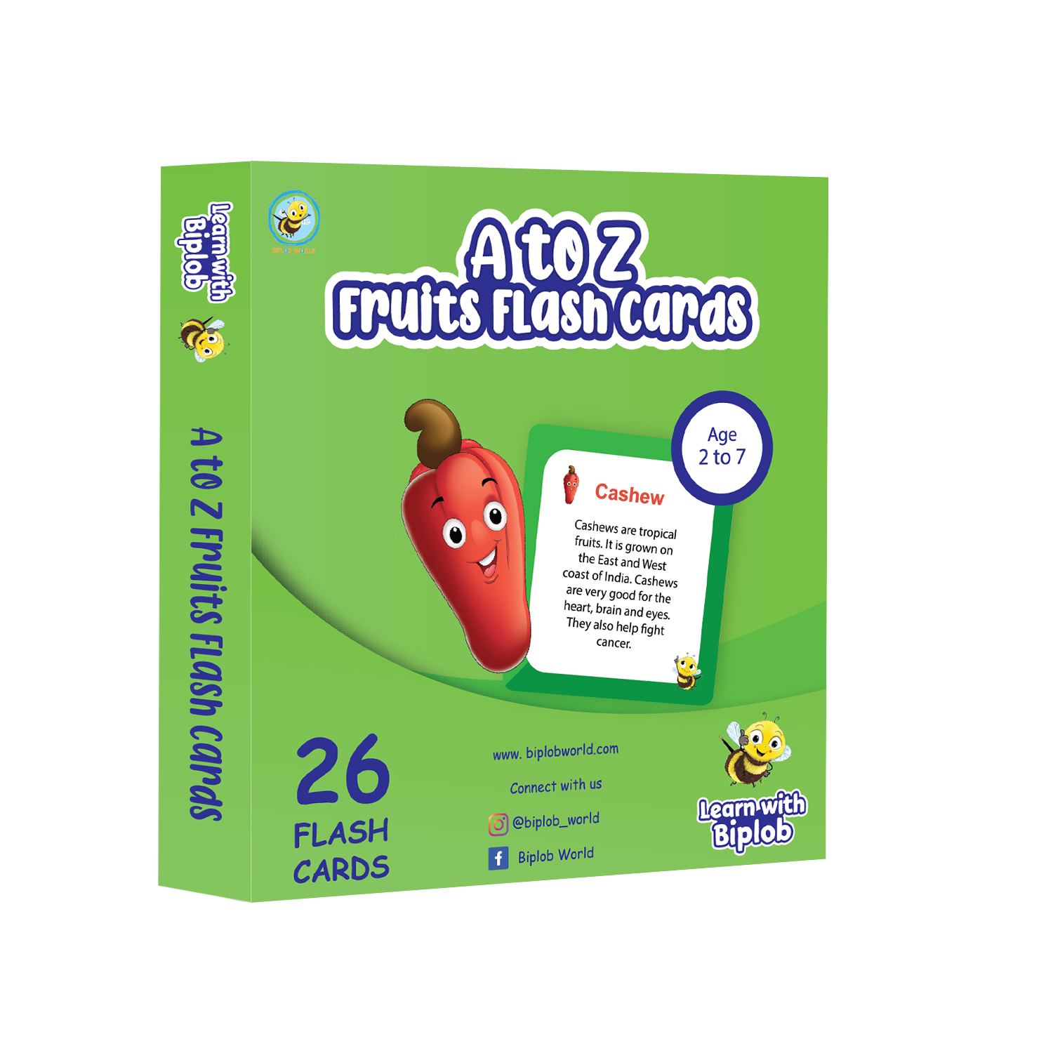 Premium A to Z Fruits (Age 2 to 7) - Biplobworld