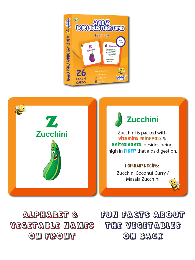 Premium A to Z Vegetables (Age 2 to 7) - Biplobworld