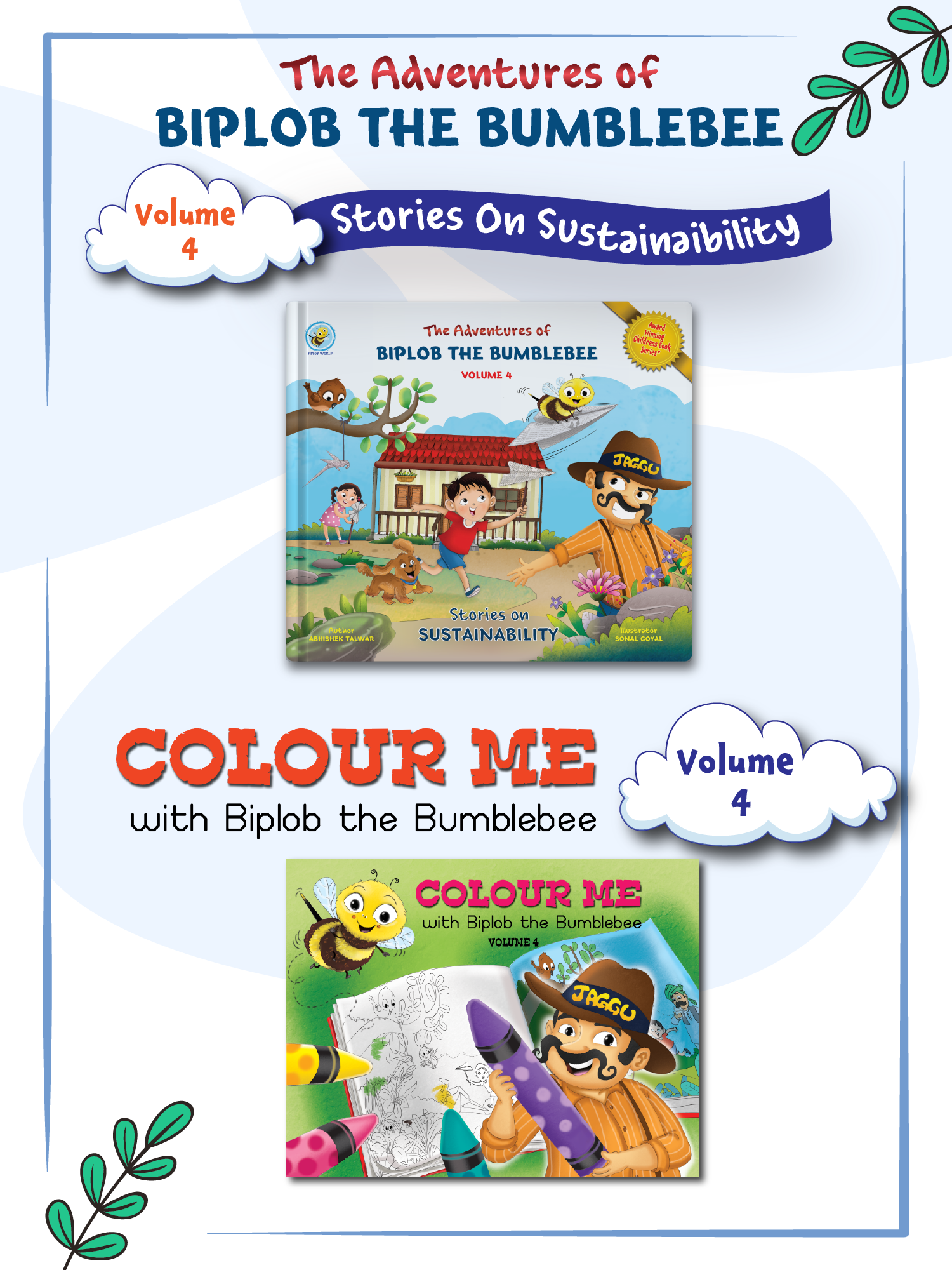 Biplob Storybook and Colouring book for children - Volume 4