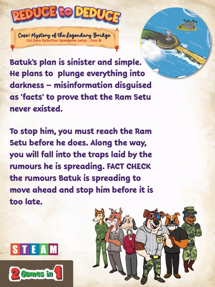 Reduce to Deduce: Ram Setu (Mystery of the Legendary Bridge)