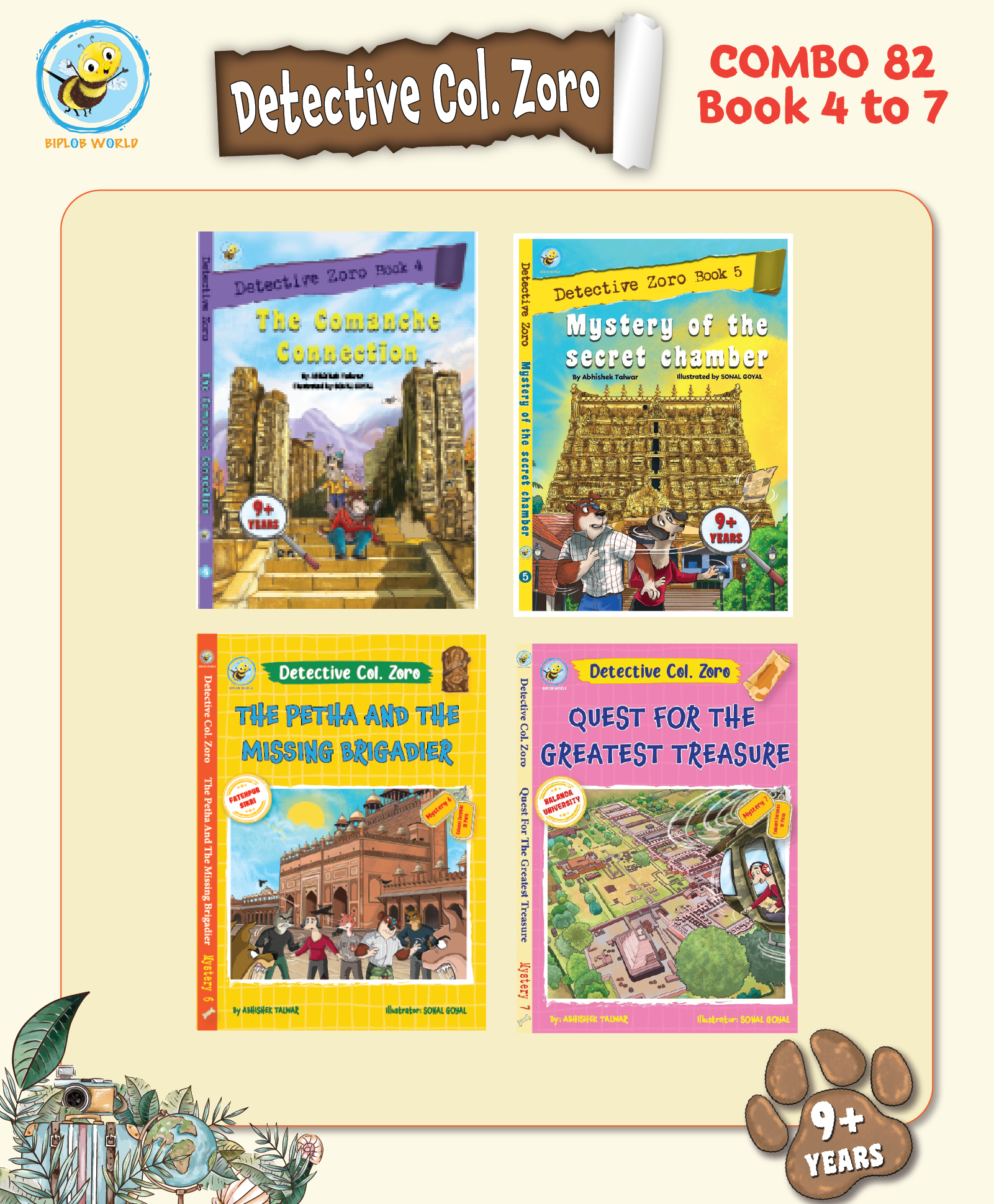 COMBO82: Detective Col. Zoro Mystery: Book 4 to 7