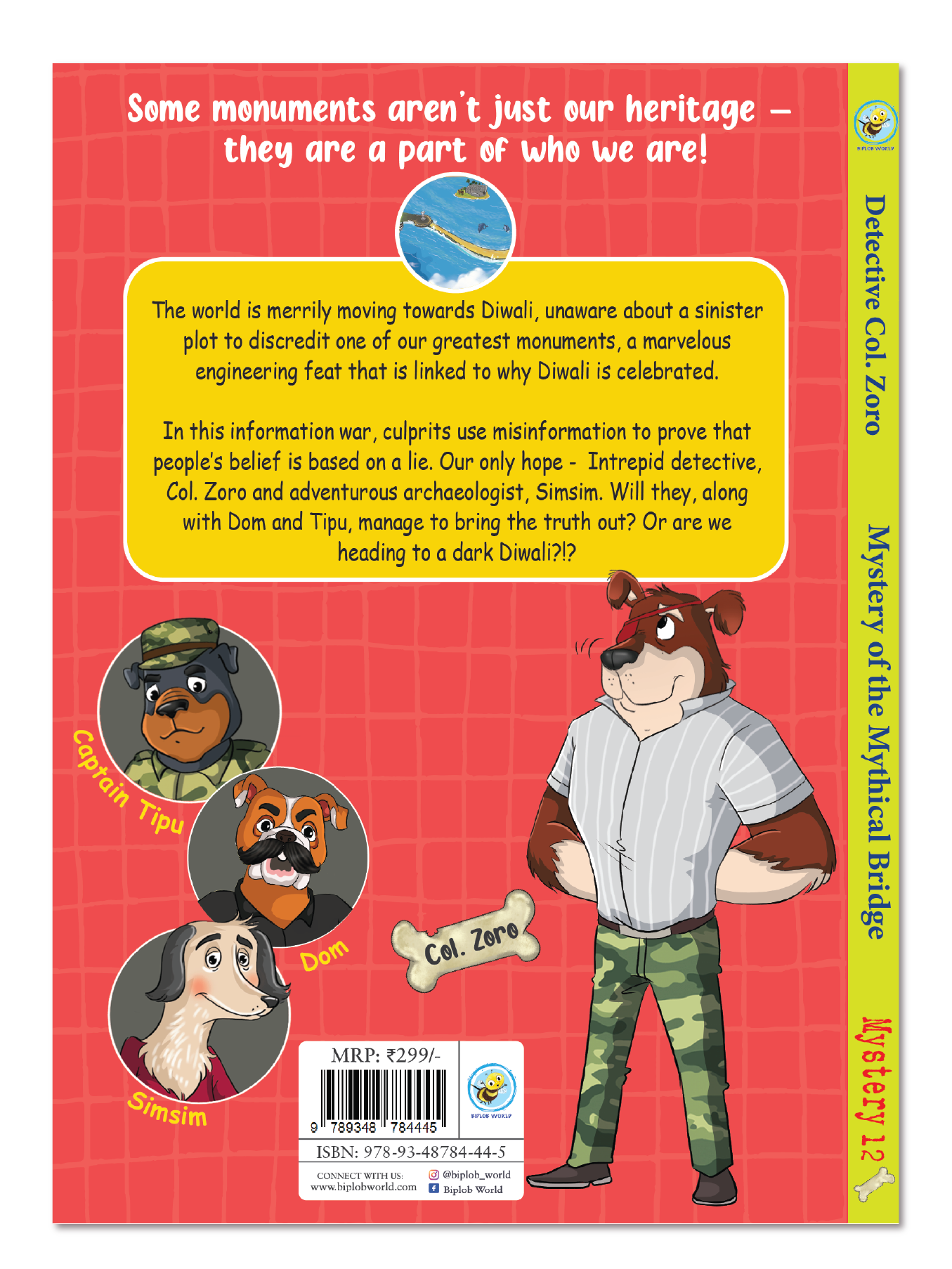 Detective Col. Zoro Book 12: Ram Setu - Mystery of the Mythical Bridge