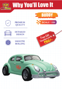 Zoro Verse BUDDY Diecast Car – 1:64 Cool Adventure Metal Toy Car
