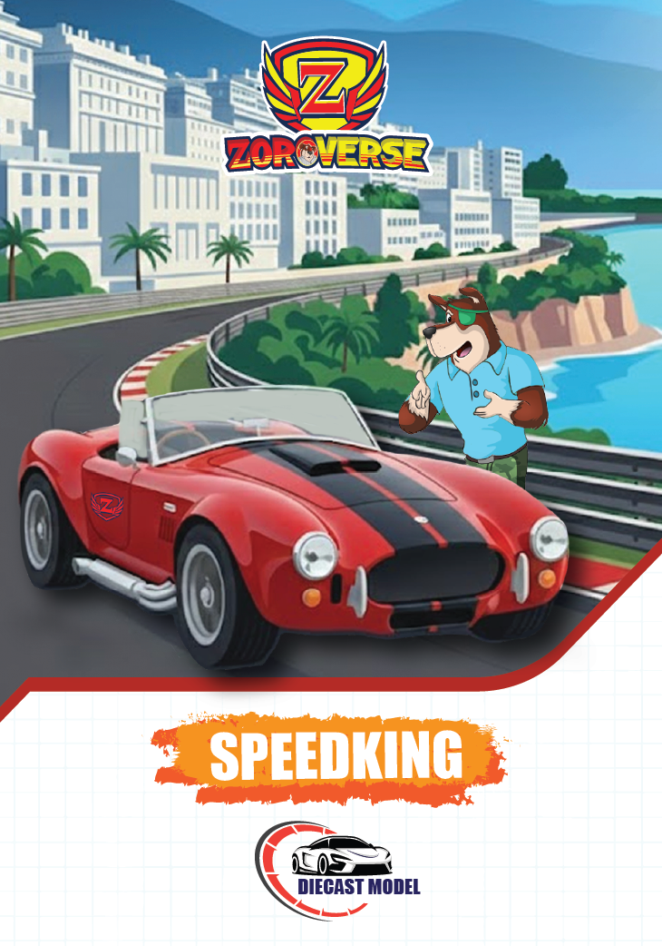 Zoro Verse SPEEDKING Diecast Car – 1:64 Speed Racer Metal Toy Car