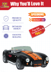 Zoro Verse SPEEDKING Diecast Car – 1:64 Speed Racer Metal Toy Car
