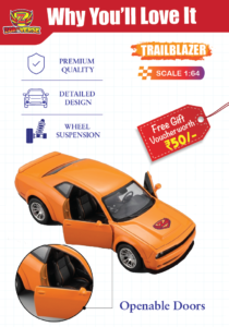 Zoro Verse TRAILBLAZER Diecast Car – Street Racer Metal Toy Car