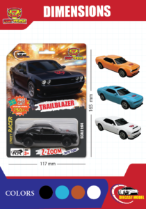 Zoro Verse TRAILBLAZER Diecast Car – Street Racer Metal Toy Car