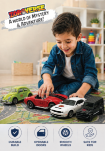 Zoro Verse TRAILBLAZER Diecast Car – Street Racer Metal Toy Car