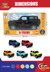 Zoro Verse X-TREME Diecast Car – 1:24 Off Road Metal Toy Vehicle